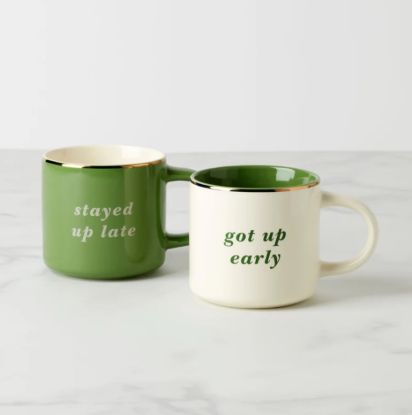 Picture of New 'Got Up Early', 'Stayed Up Late' Mug Set
