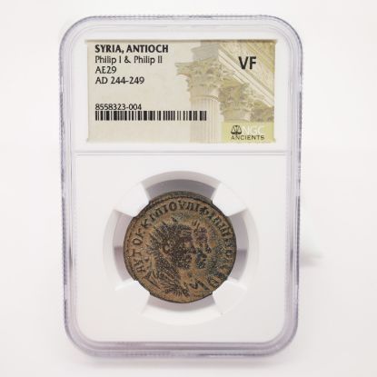 Picture of SYRIA, ANTIOCH Phillip I & Phillip II AE29 AD 244-249 VF