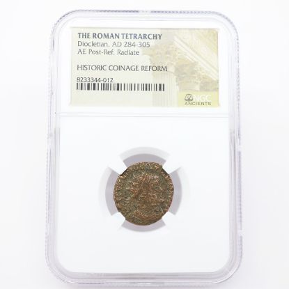 Picture of The Roman Tetrarchy Diocletian, AD 284-305 AE Post-Ref Radiate Historic Coinage Reform