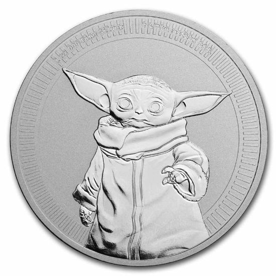 Picture of 2021 Niue: Baby Yoda 1 Oz. Silver Coin
