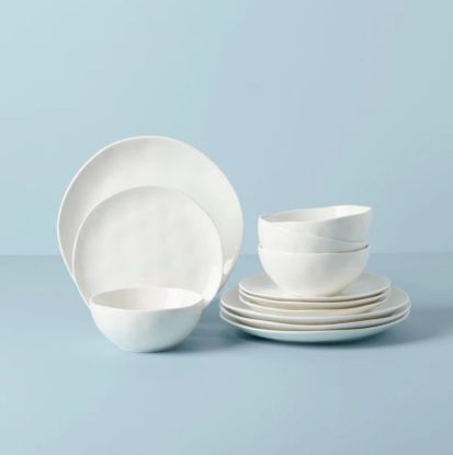 Picture of New White 12-Piece Dinnerware Set