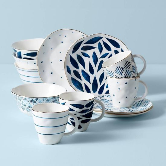 Picture of New 12-Piece Dessert Set, Ikat