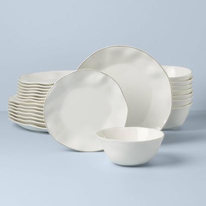 Picture of New 24-Piece Dinnerware Set, White