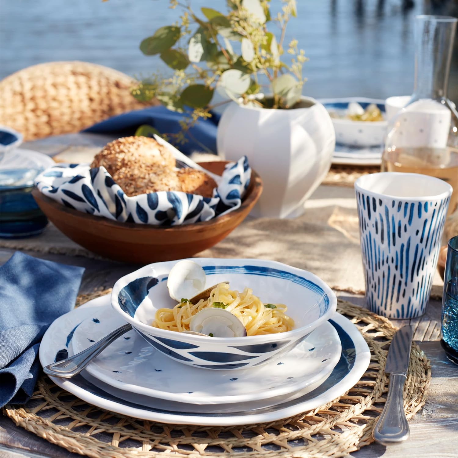 Show products in the Blue Bay, Melamine pattern