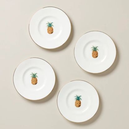 Picture of New Set of 4 Party Plates, Bamboo
