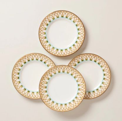Picture of New Set of 4 Accent Plates, Bamboo