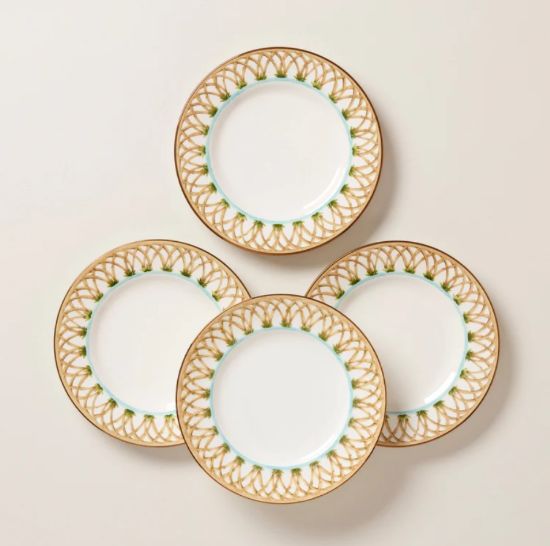 Picture of New Set of 4 Accent Plates, Bamboo