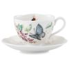 Picture of New Teacup & Saucer, Blue Butterfly