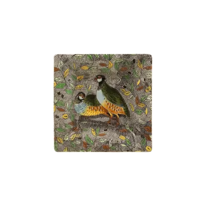 Picture of Large Square Candy Tray 'Partridge'