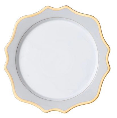 Picture of New Antique Buffet Plate (Grey & Gold)