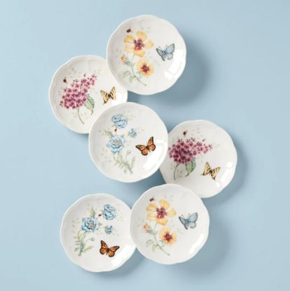 Picture of New Set of 6 Party/Tidbit Plates, Assorted