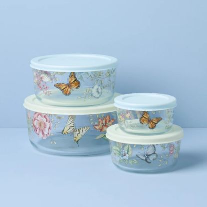Picture of New Set of 4 Glass Server & Store Containers