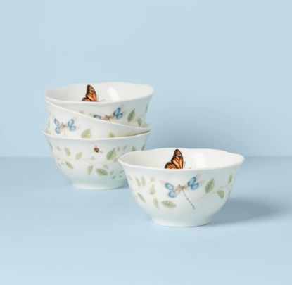 Picture of New Set of 4 Rice Bowls, Vines
