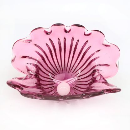 Picture of Raspberry Clam Shell Vase/Bowl