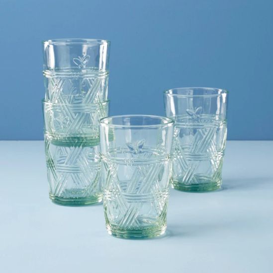 Picture of New Green Tall Glasses, Set of 4