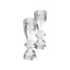 Picture of Pair of Clear Crystal Gris Candlestick Holders