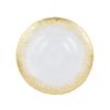 Picture of 'Rufolo Glass' Gold Brushstroke Medium Shallow Bowl