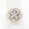 Picture of 14k Two Tone Gold Diamond Sand Dollar Ring
