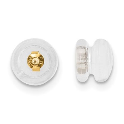 Picture of 14k Yellow Gold Silicone Sliders Mushroom Pair