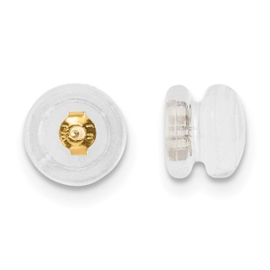 Picture of 14k Yellow Gold Silicone Sliders Mushroom Pair