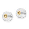 Picture of 14k Yellow Gold Silicone Sliders Mushroom Pair