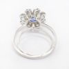 Picture of Platinum Sapphire & Diamond Flower Ring