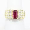Picture of 18k Yellow Gold Ruby & Diamond Ring