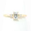Picture of 14k Yellow Gold Aquamarine & Diamond Ring