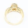 Picture of 14k Yellow Gold Tsavorite Garnet & Diamond Ring