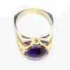 Picture of Platinum & 18k Yellow Gold Cabochon Amethyst, Tourmaline & Diamond Ring
