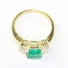 Picture of 18k Yellow Gold Emerald & Diamond Ring