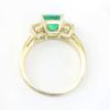 Picture of 18k Yellow Gold Emerald & Diamond Ring