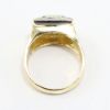 Picture of Vintage 18k Two Tone Gold Diamond & Synthetic Sapphire Ring
