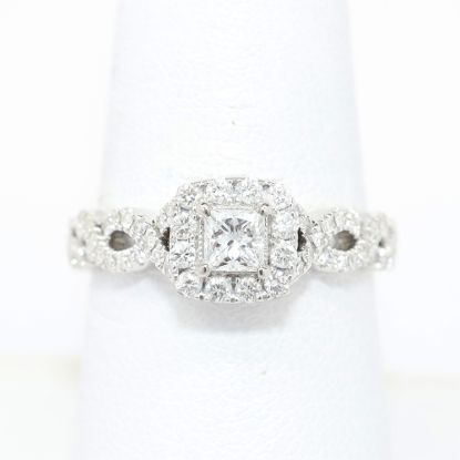 Picture of 14k White Gold Brilliant Diamond Ring