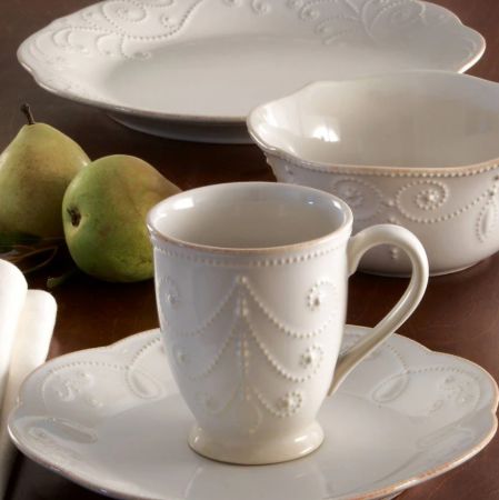 Picture for pattern French Perle, White