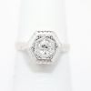 Picture of Vintage 14k White Gold Old European Cut Diamond Ring