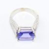Picture of 18k White Gold Tanzanite & Diamond Ring