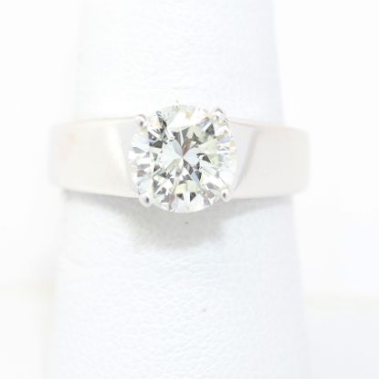 Picture of 14k White Gold Solitaire Diamond Ring