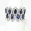 Picture of 14k White Gold Sapphire & Diamond Ring