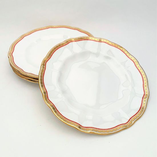 Picture of Set of 4 Red Salad Plates