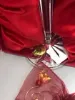 Picture of "A Partridge in a Pear Tree" Crystal Champagne Flute