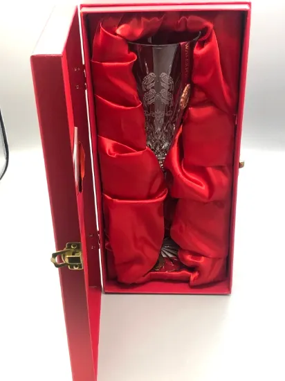 Picture of "Four Calling Birds" Crystal Champagne Flute