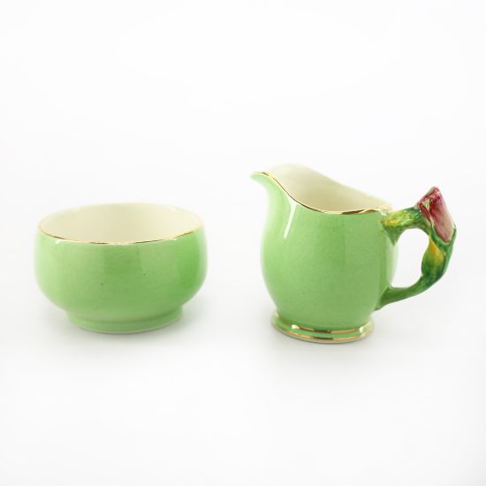 Picture of Vintage 'Rosebud' Mini Breakfast Creamer & Sugar Set