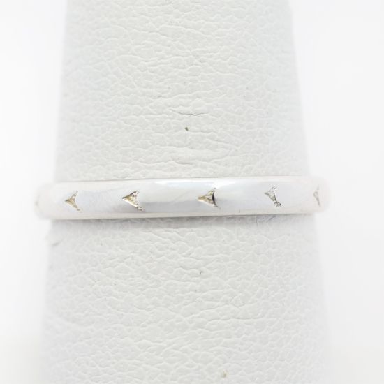 Picture of 14k White Gold Thin Ring Band
