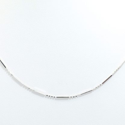 Picture of 18k White Gold Thin Bead Chain