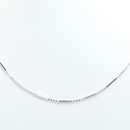 Picture of 18k White Gold Thin Bead Chain