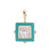 Picture of Arthuse Pendant, Clear Crystal, Blue Lacquer, 18k Gold Plated