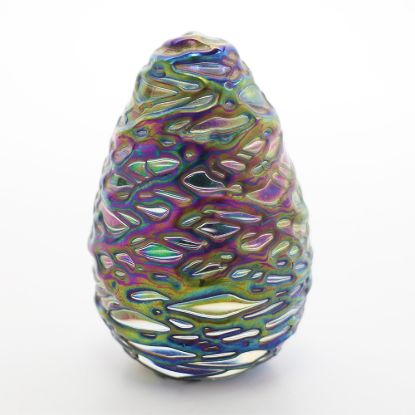 Picture of GES Dichroic Threaded Egg Paperweight