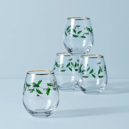 Picture of New Stemless Wine Glasses, Set of 4