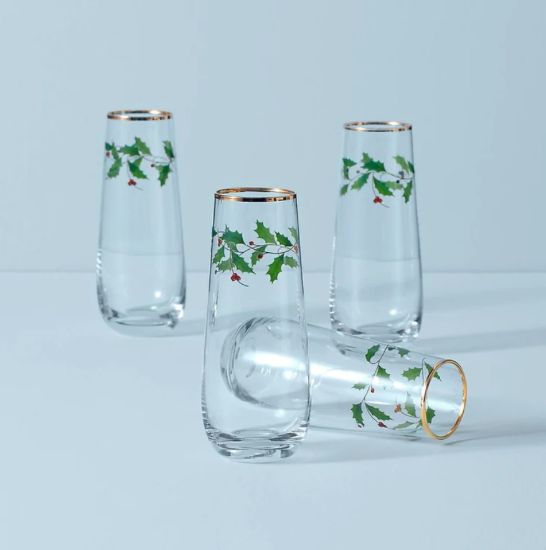 Picture of New Stemless Champagne Flutes, Set of 4